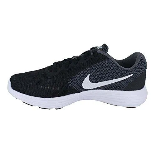 Nike Revolution 3 Running Shoe Dark Grey/White/Black 8 W Us