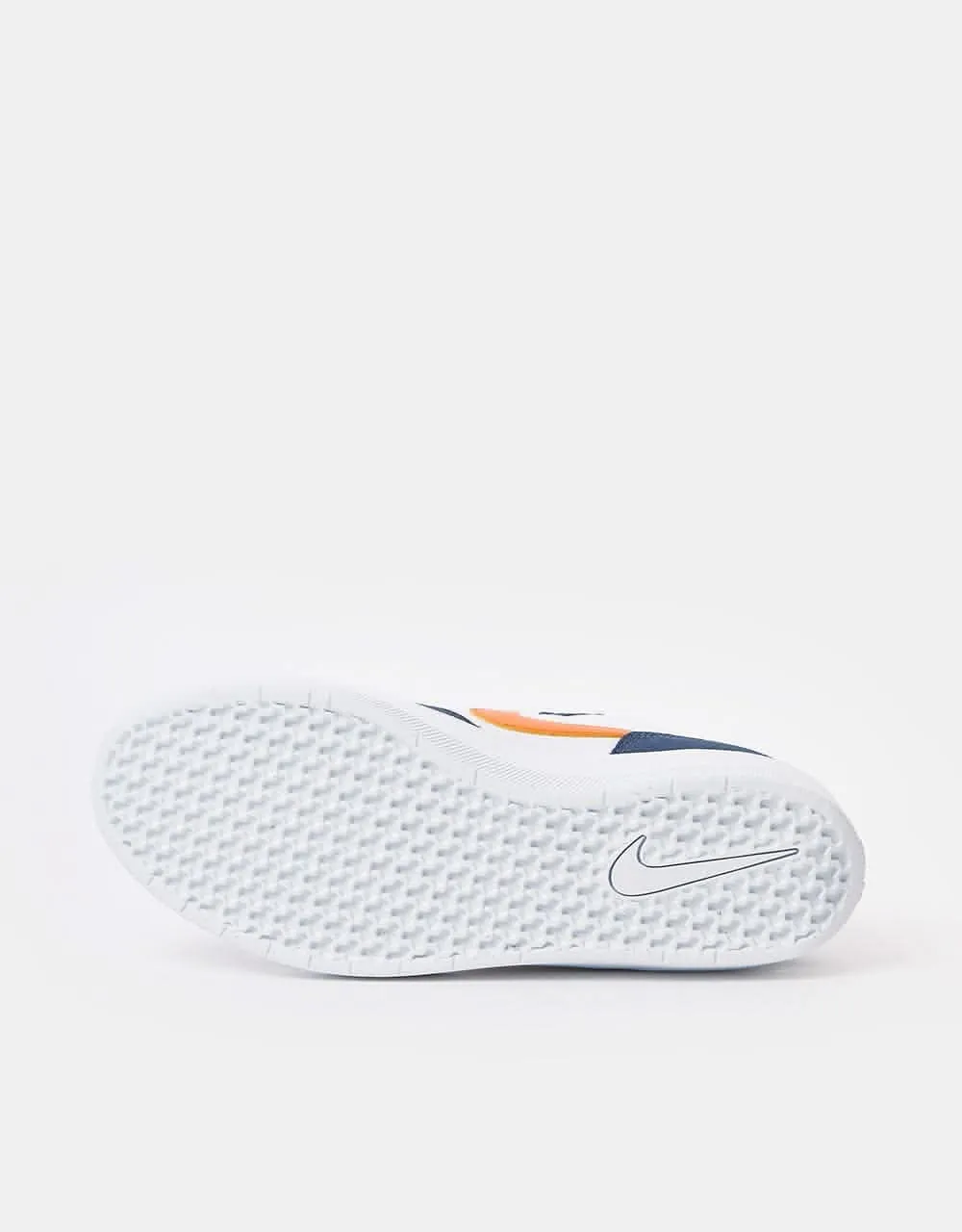 Nike SB Force 58 Skate Shoes - Midnight Navy/Safety Orange-White