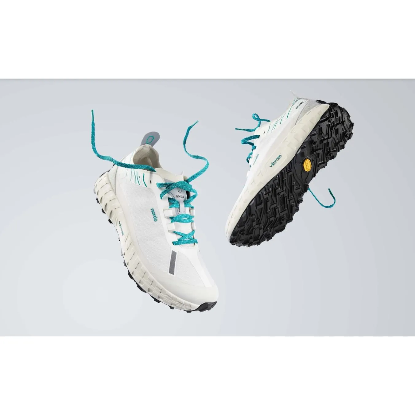 Norda 001 Trail Running Shoe (Retro White/Forest)