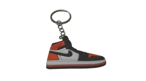 Novelty Sneaker Keyring Stocking Filler  J1SBWOB Jordan 1 SB White Orange Black