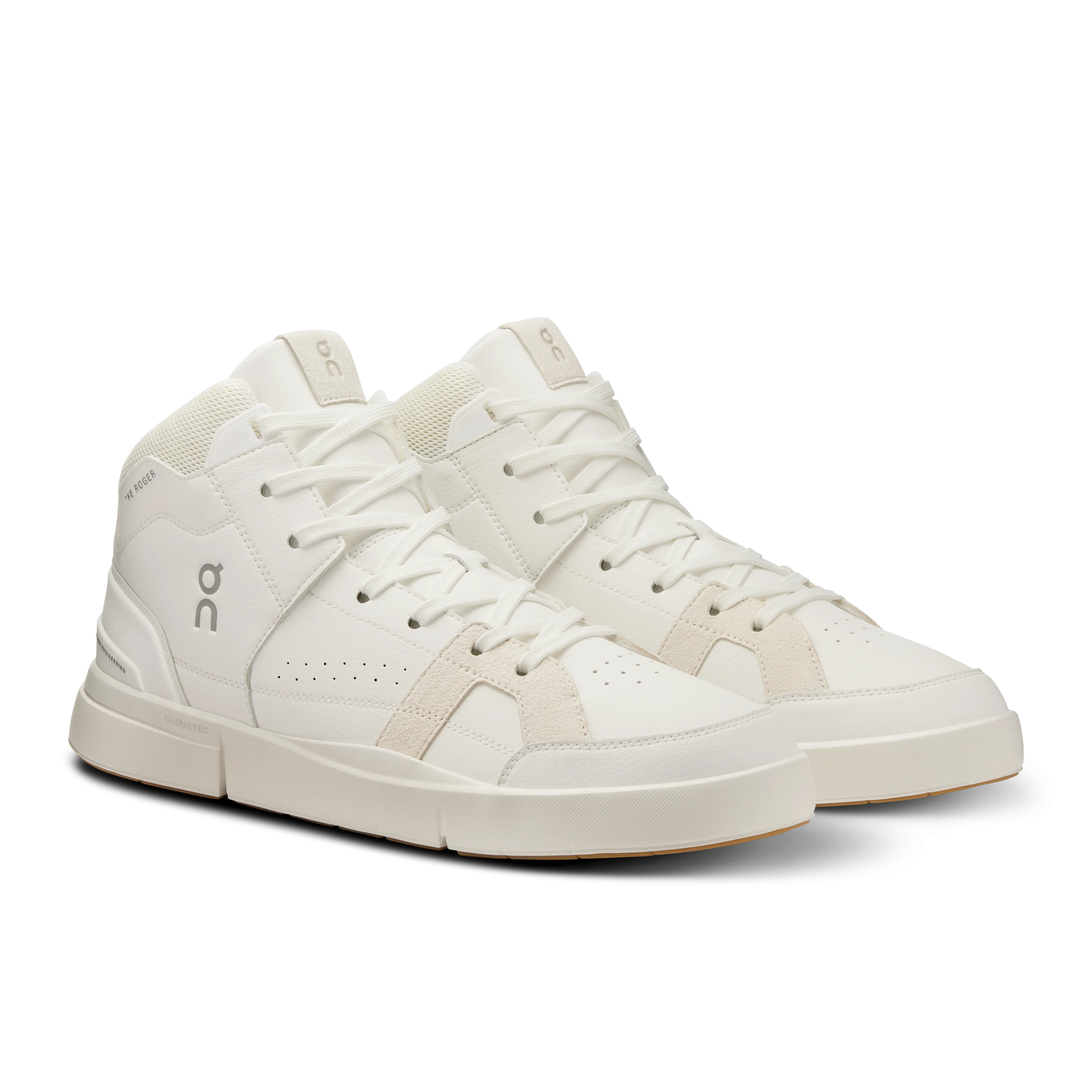 On Running Men's The Roger Clubhouse Mid Shoes - White / Sand