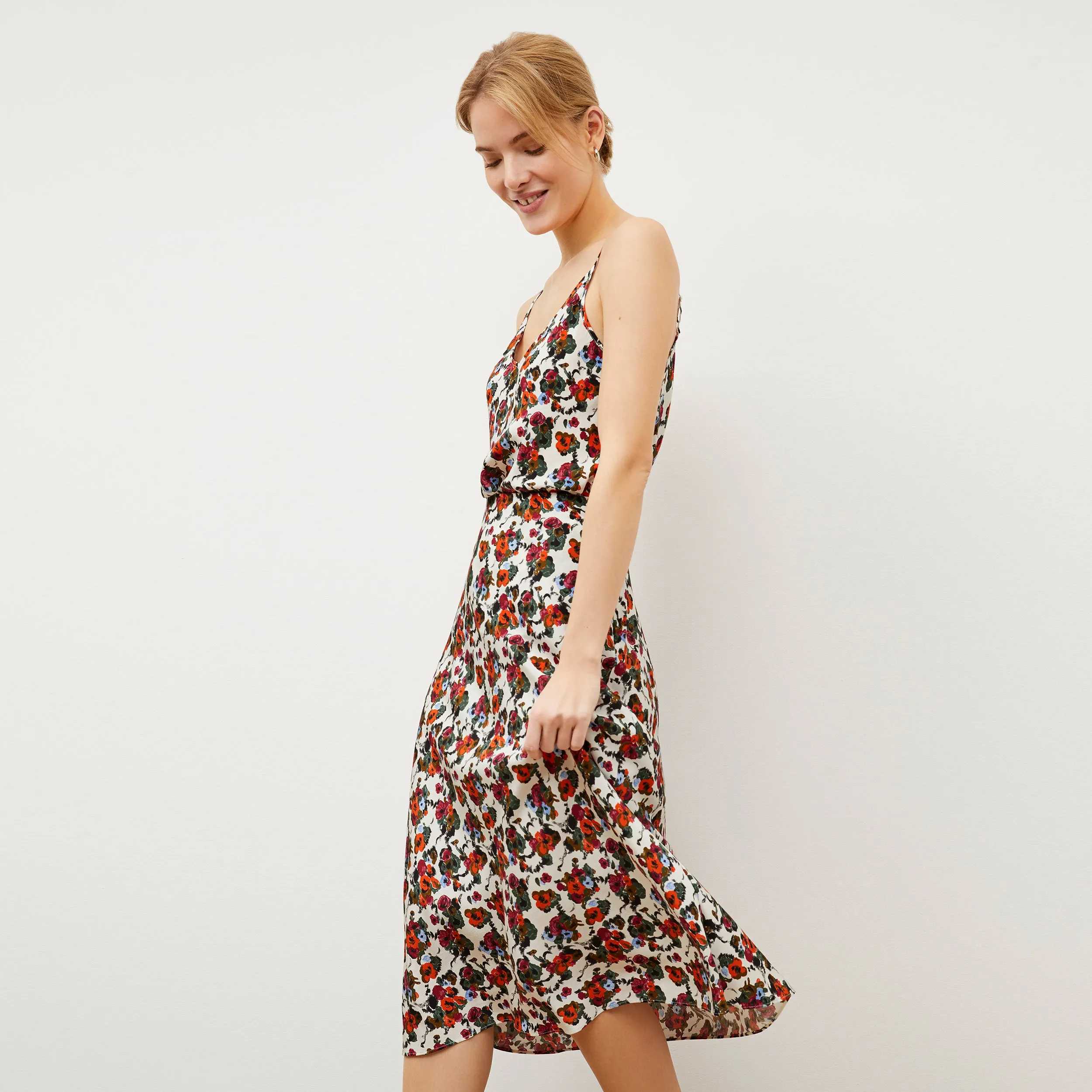 Orchard Skirt - Washable Silk :: Garden Print