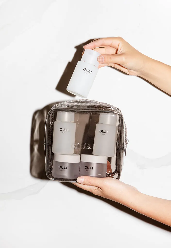 OUAI To Go Refillable Travel Bottle Kit