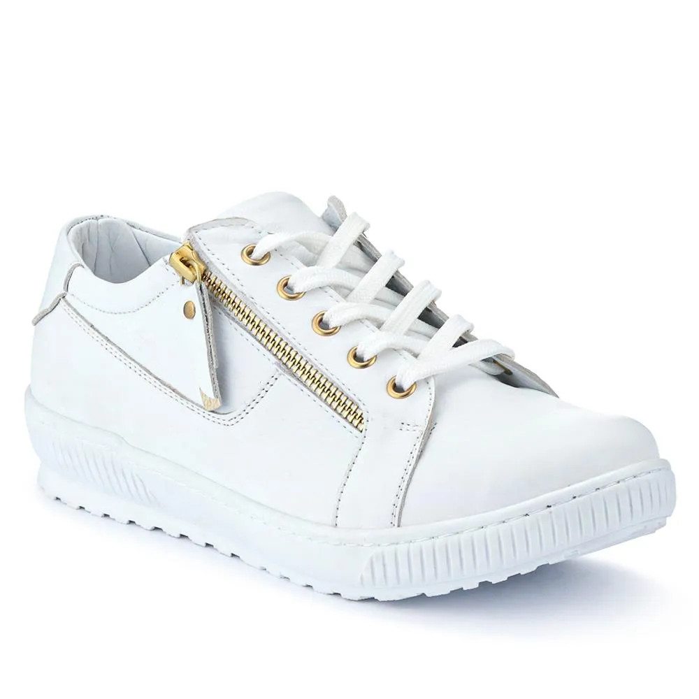 Padova Wide-Fit Leather Trainers - PADOVAWIDE / 326 787