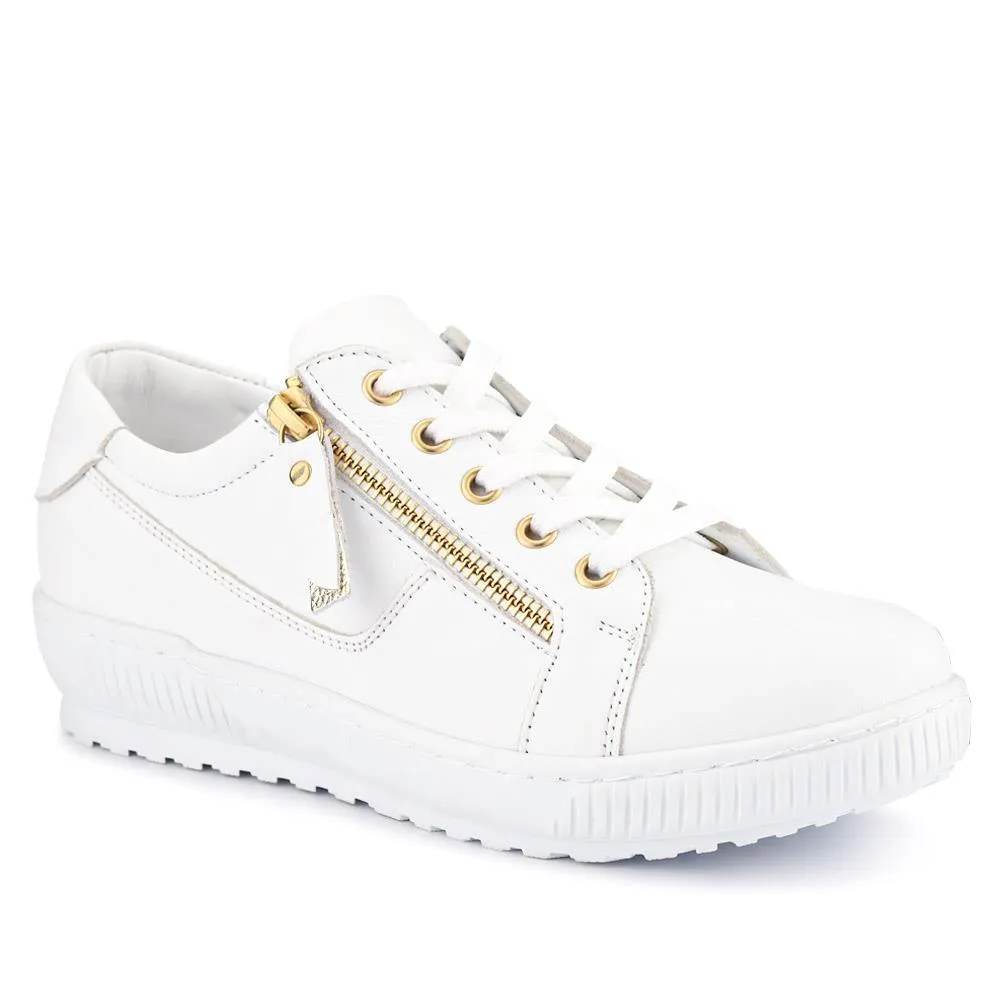 Padova Wide-Fit Leather Trainers - PADOVAWIDE / 326 787