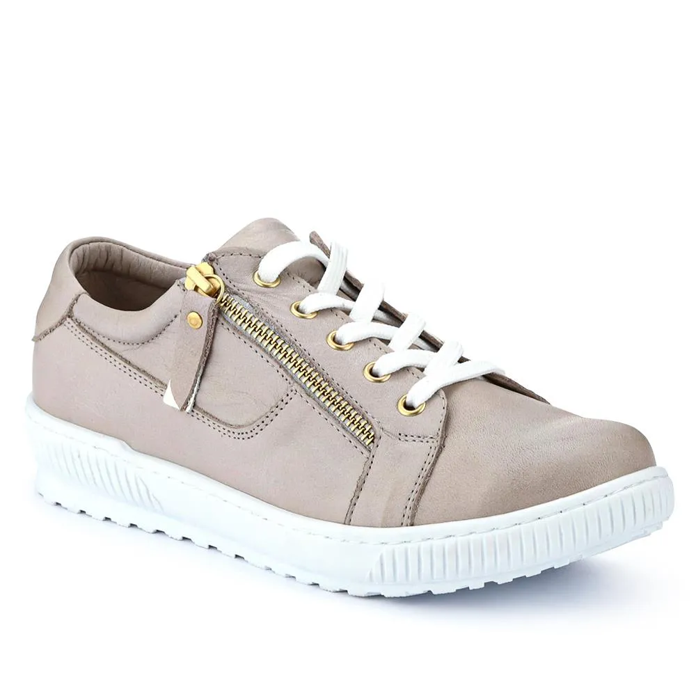 Padova Wide-Fit Leather Trainers - PADOVAWIDE / 326 787