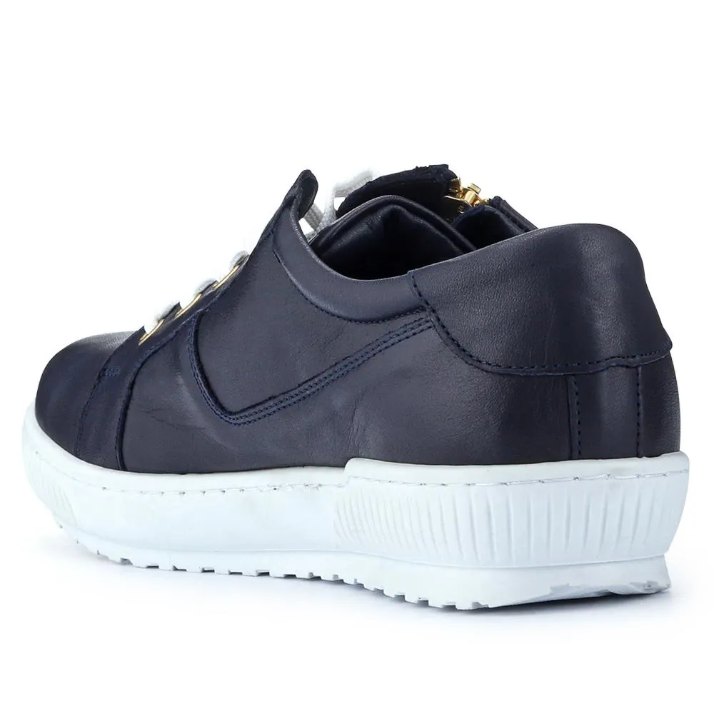 Padova Wide-Fit Leather Trainers - PADOVAWIDE / 326 787