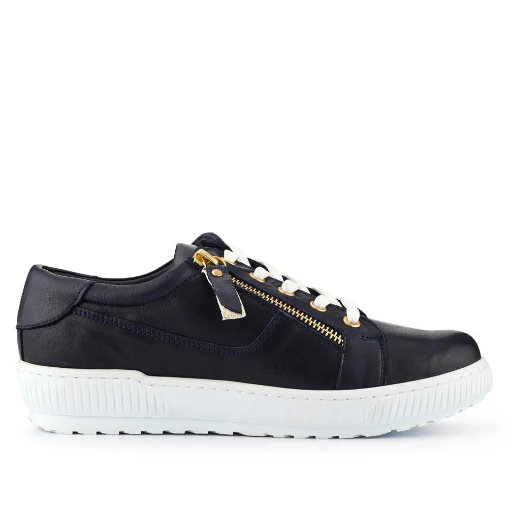 Padova Wide-Fit Leather Trainers - PADOVAWIDE / 326 787