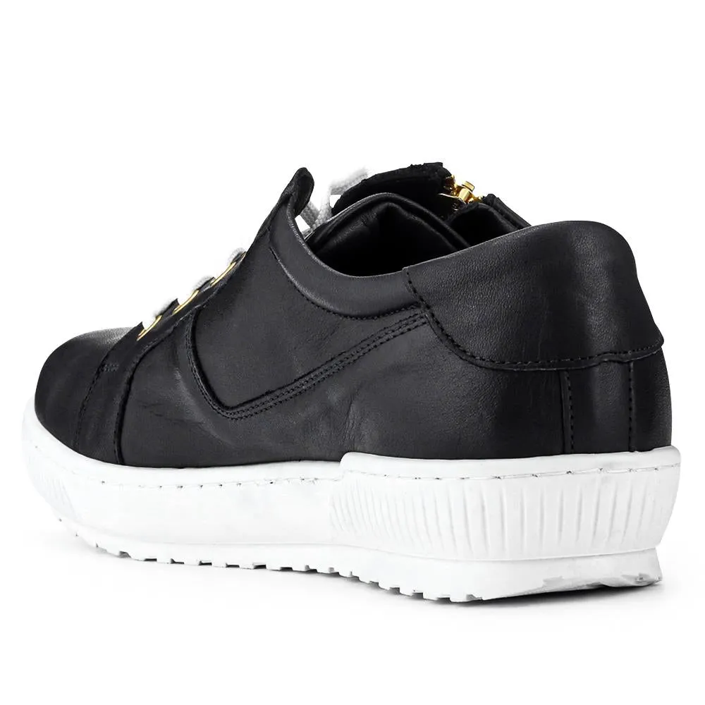 Padova Wide-Fit Leather Trainers - PADOVAWIDE / 326 787