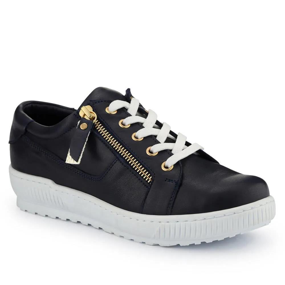 Padova Wide-Fit Leather Trainers - PADOVAWIDE / 326 787