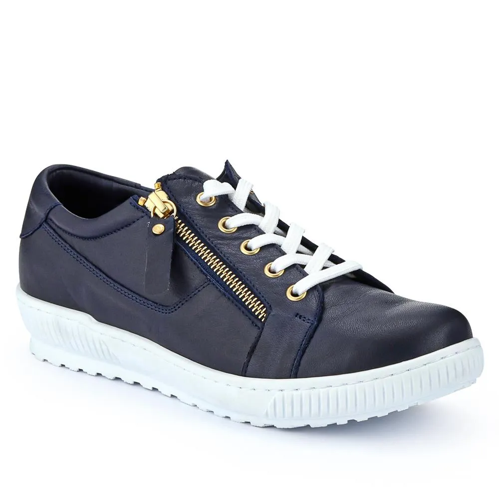 Padova Wide-Fit Leather Trainers - PADOVAWIDE / 326 787