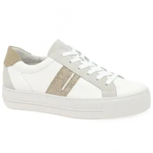 Paul Green Womens Trainer Platform 5430-06 White/Sand