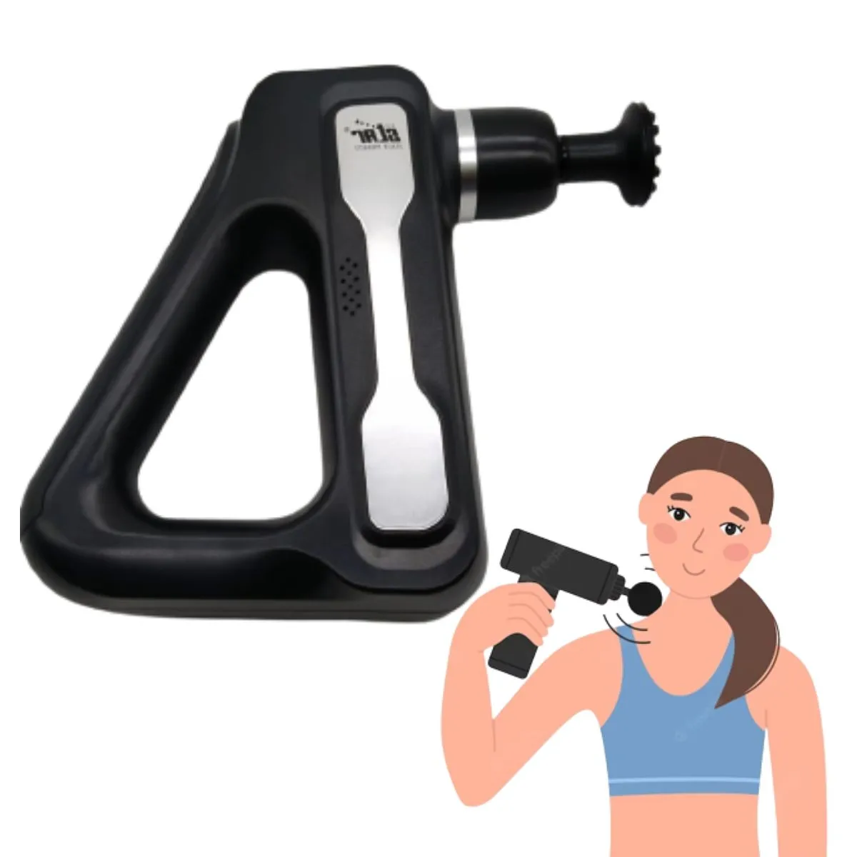 Physio Massage Gun with 8 attachments