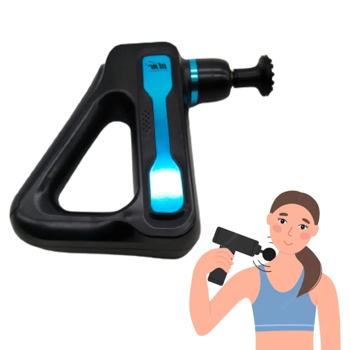 Physio Massage Gun with 8 attachments