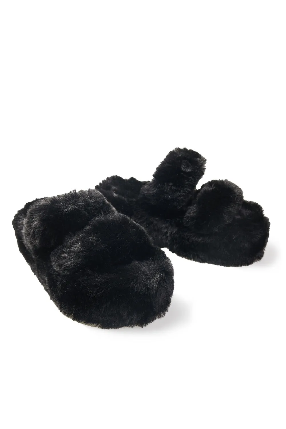 Platform Fuzzy Slippers