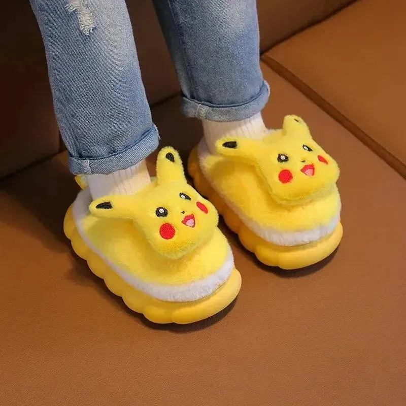 Plush Pikachu Indoor Slippers