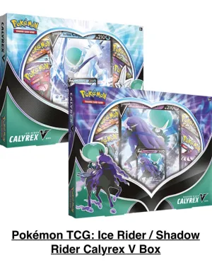 Pokémon Tcg: Ice Rider / Shadow Rider Calyrex V Box