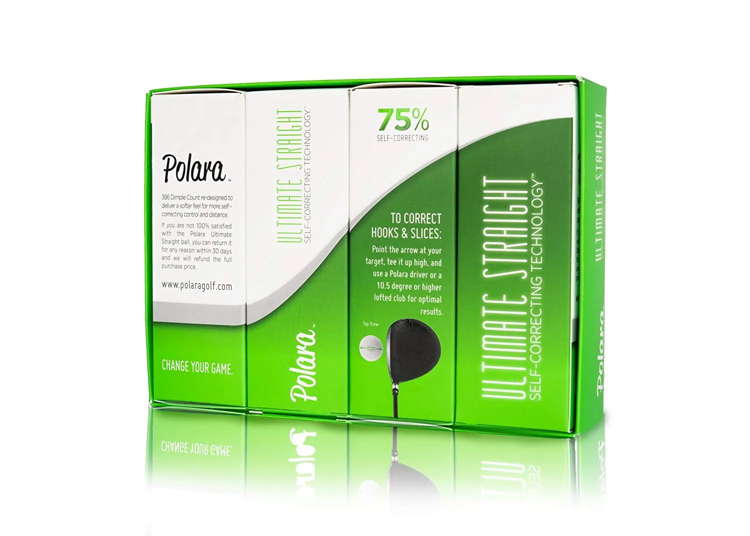 Polara Ultimate Straight Self Correcting 2 Piece Golf Balls (1 Dozen)