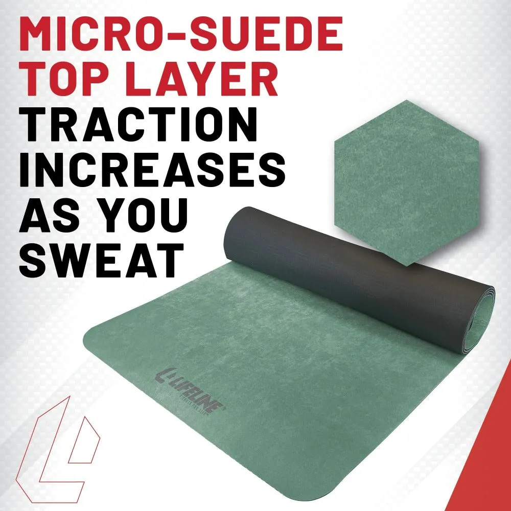 Premium Suede Yoga Mat - Sage