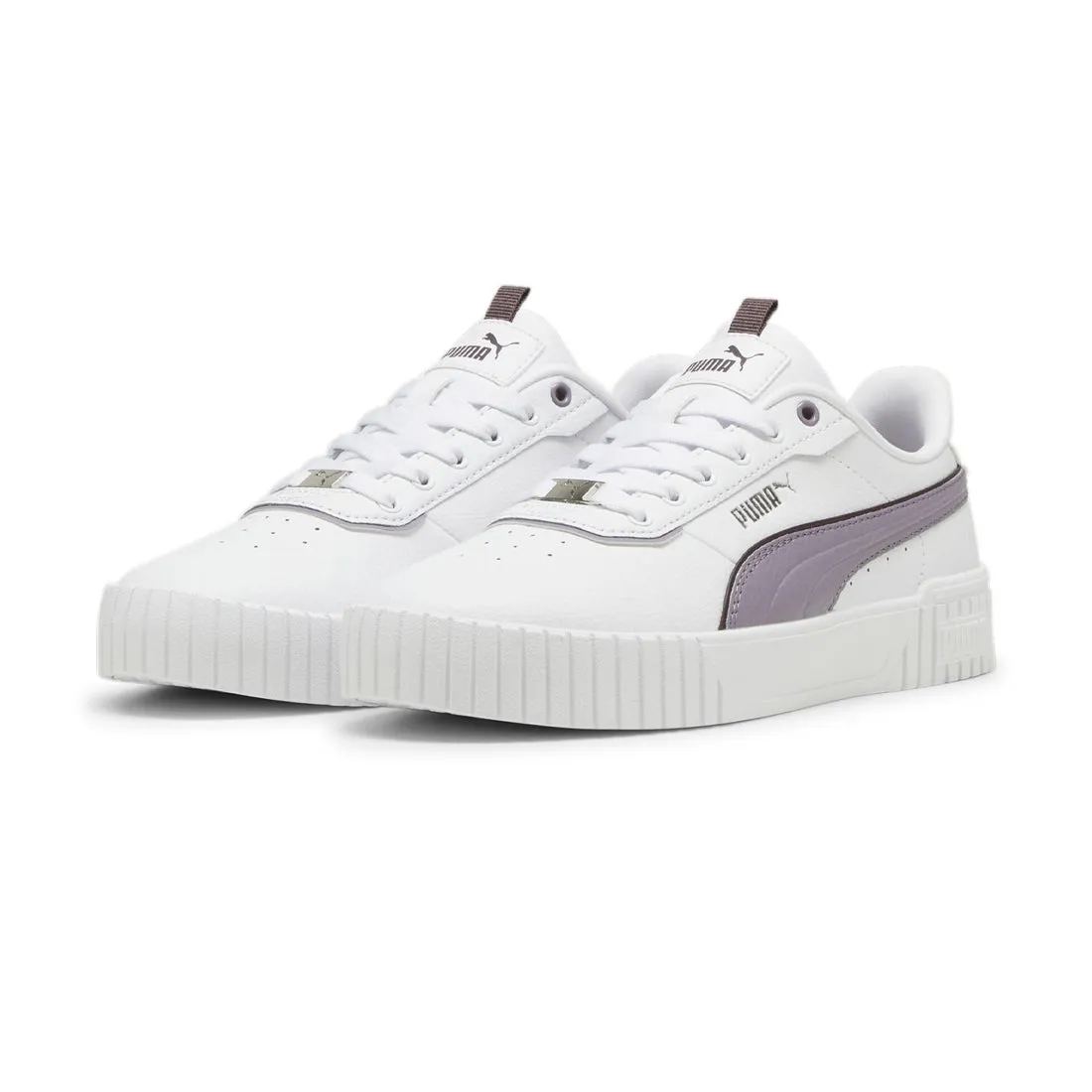 PUMA Carina 2.0 Lux Women's Lifestyle Shoes White Purple