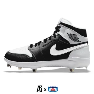 "Black & White" Jordan 1 Retro Cleats