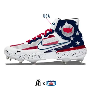 "USA" Nike Alpha Huarache Elite 3 Mid Cleats