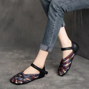 Retro Handmade Woven Leather Sandals