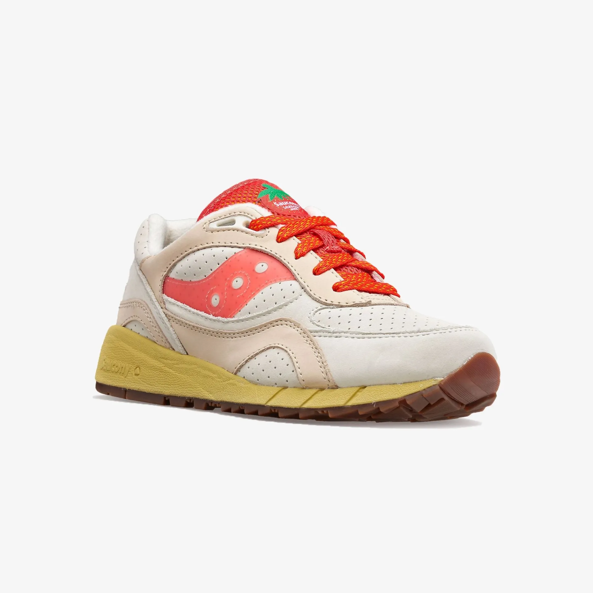 Saucony Originals | SHADOW 6000 NEW YORK  { BEIGE/RED