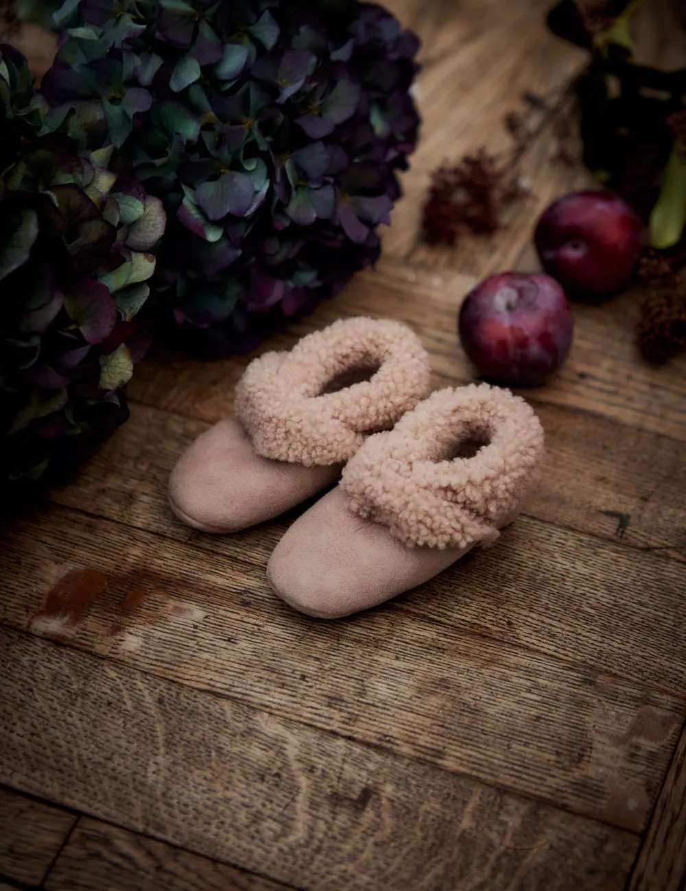 Shearling Bootie - Old rose