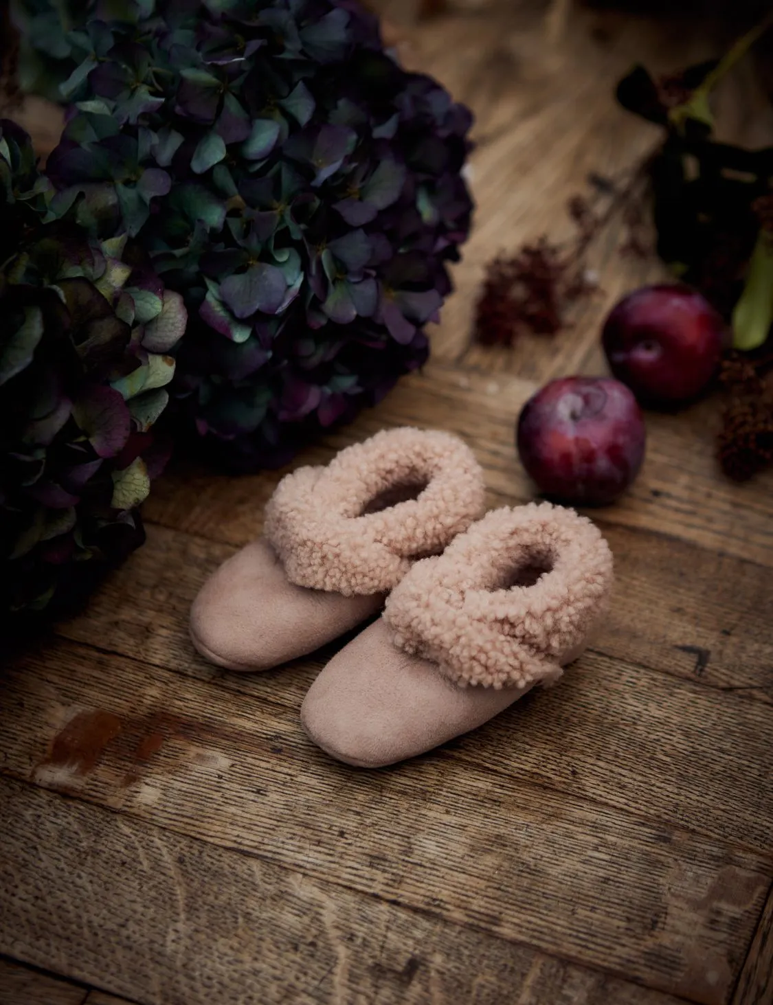 Shearling Bootie - Old rose