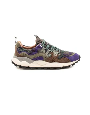 Shoes woman  YAMANO 3 UNI VIOLET BROWN Flower Mountain