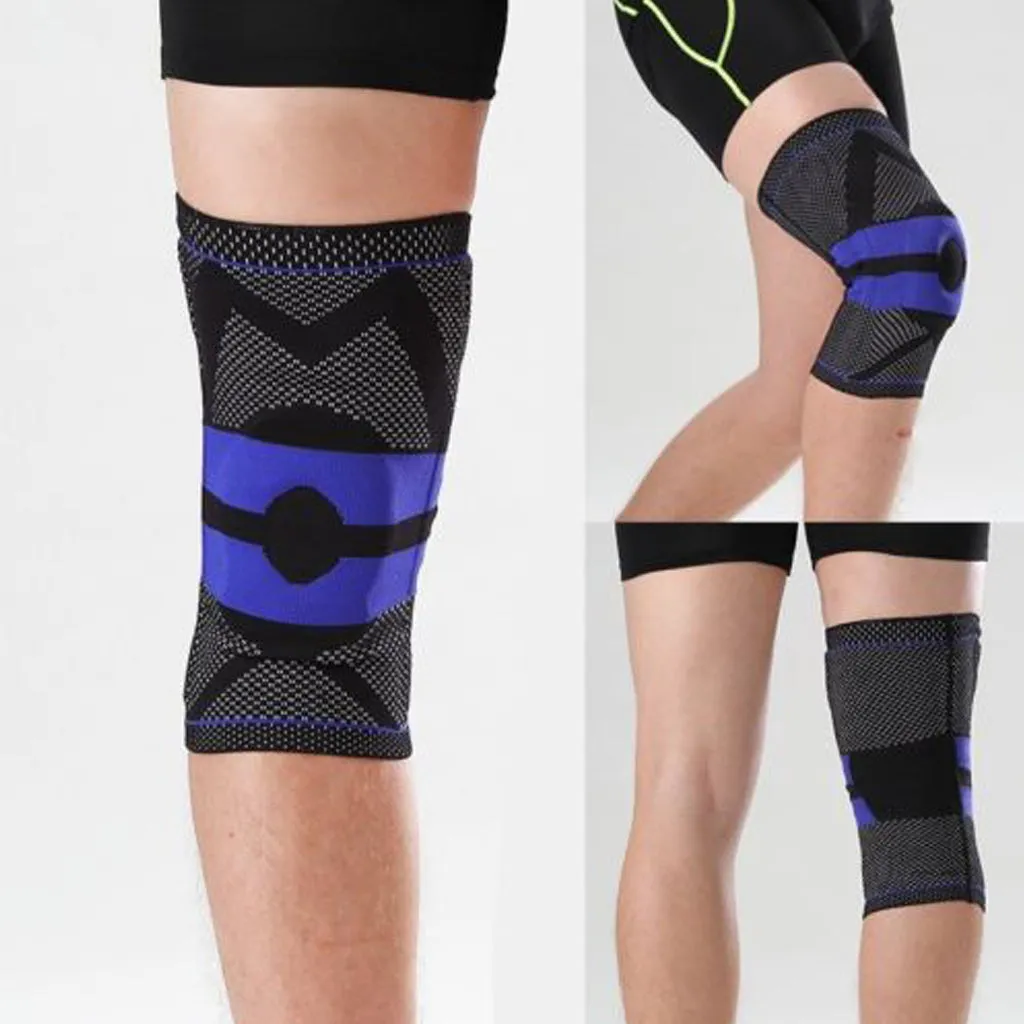 Silicone Spring Full Knee Brace Strap Support