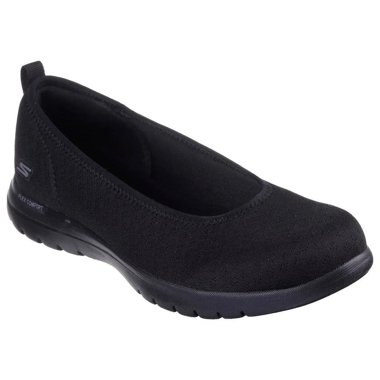 Skechers 138360 On-The-Go Flex - Siena Ladies All Black Textile Vegan  Slip Ons