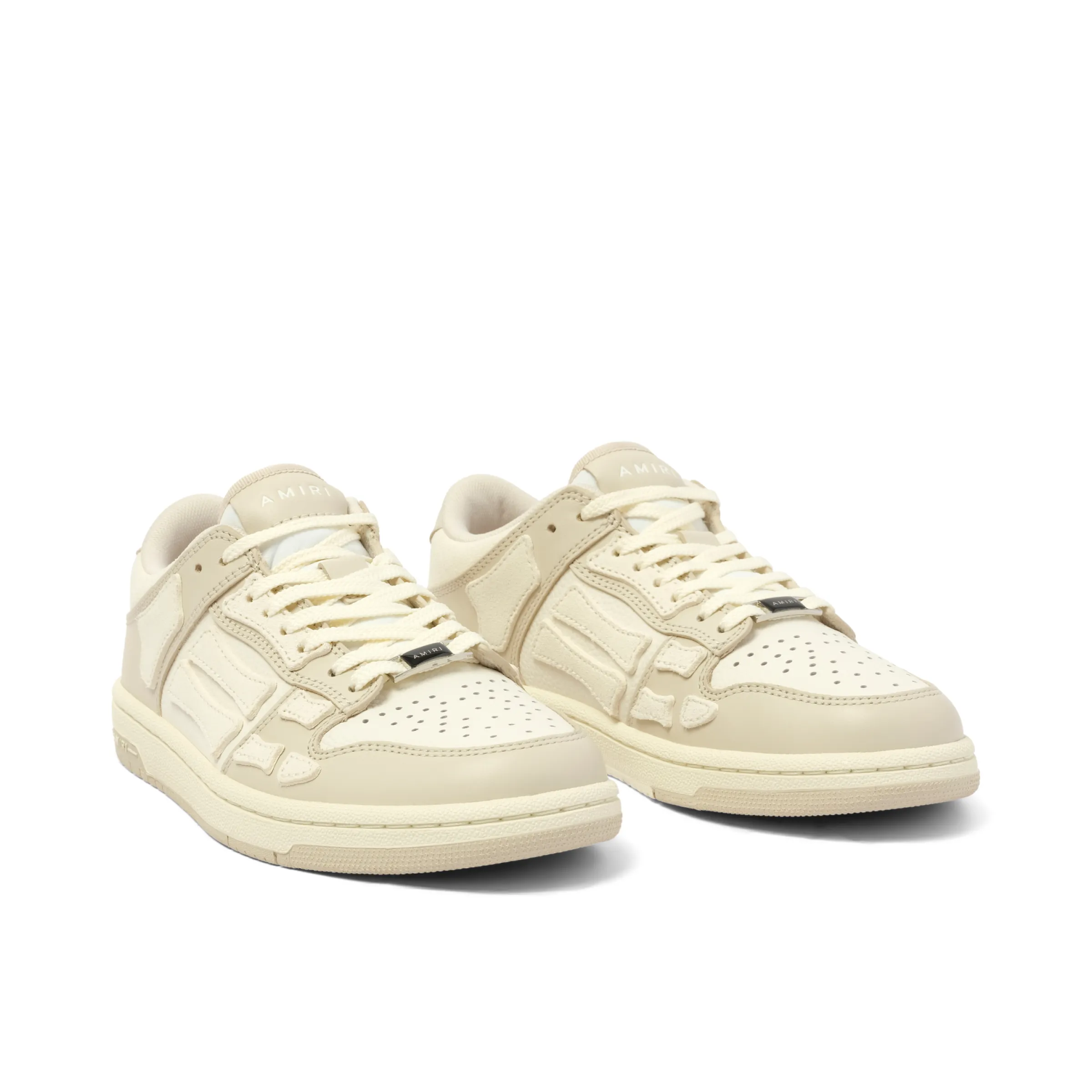 Skeleton Top Low Sneaker in Alabaster