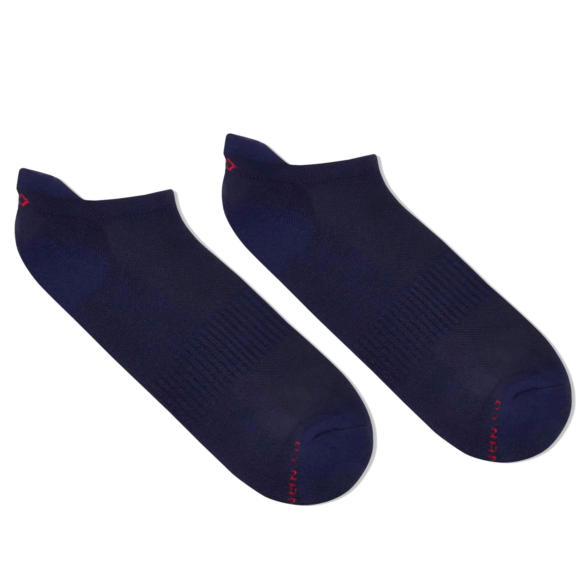 Solid Navy Blue Bamboo Unisex Ankle Length Socks