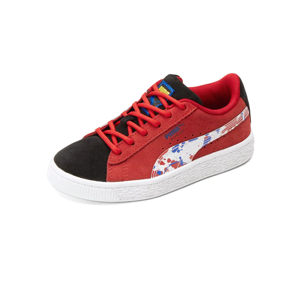 Suede Splash Lace Up Sneakers (Toddler-Little Kid)