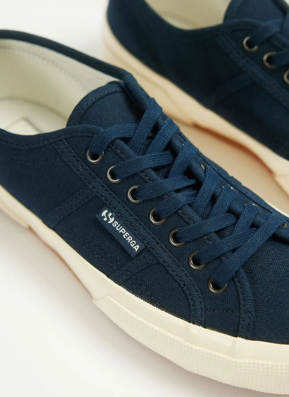 Superga Trainers | 2750 OG Herringbone | Navy