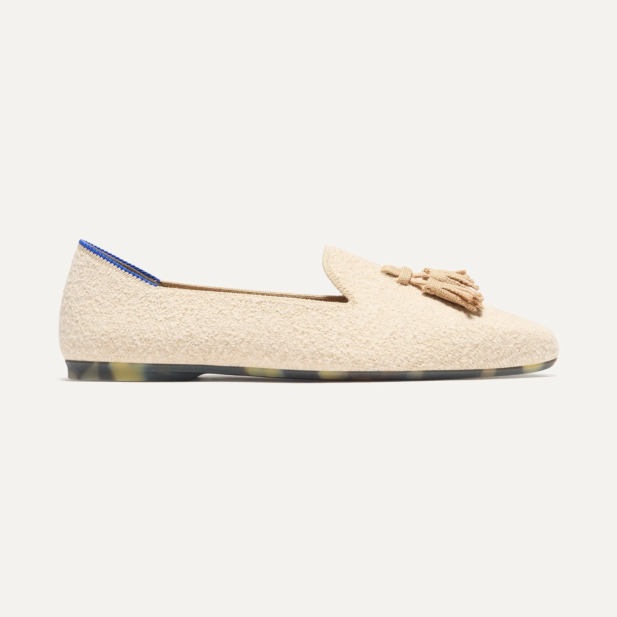 The Almond Tassel Loafer - Toasty Bouclé