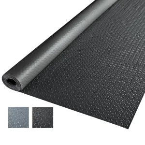 TheLAShop 5x13ft Garage Flooring Mat Diamond Rolls Vinyl Flooring