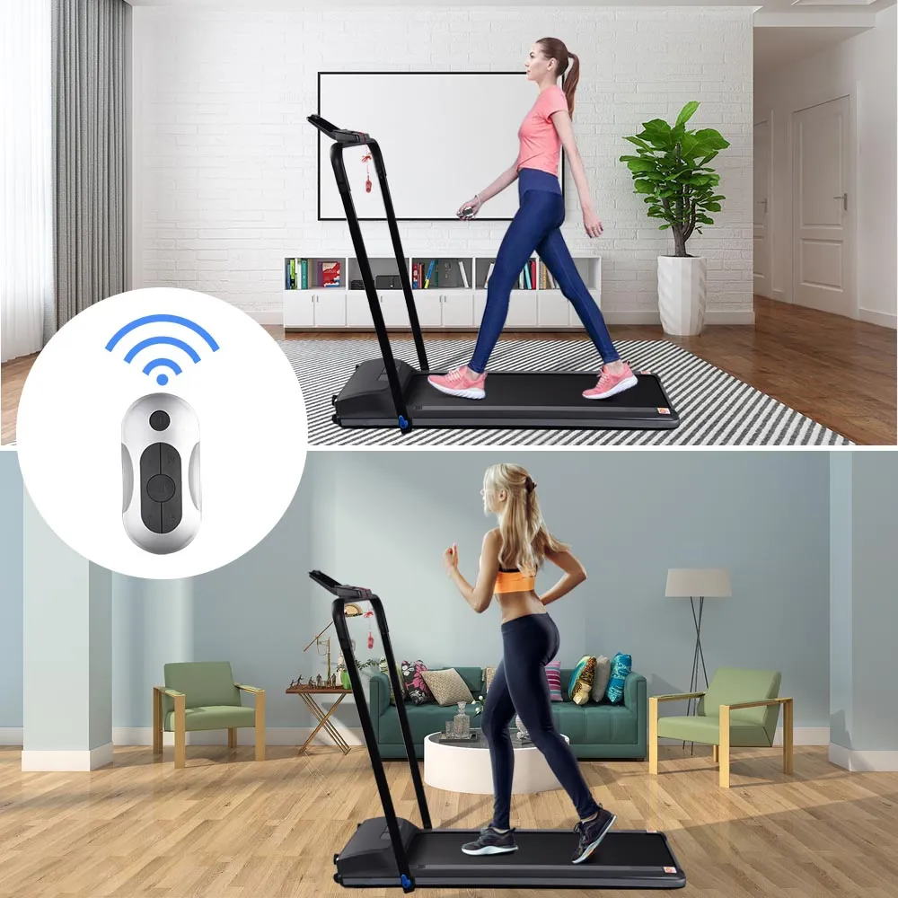 TheLAShop Ultra-thin Folding Treadmill with Remote Running Machine