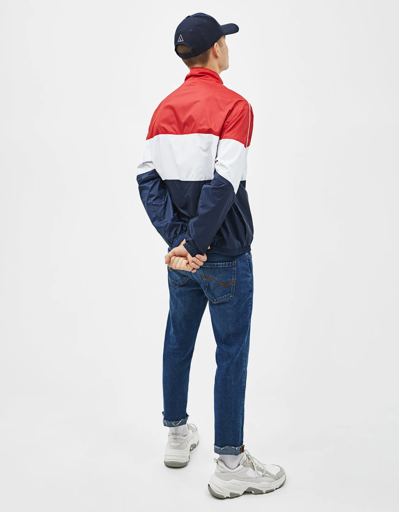 Thin colour block jacket