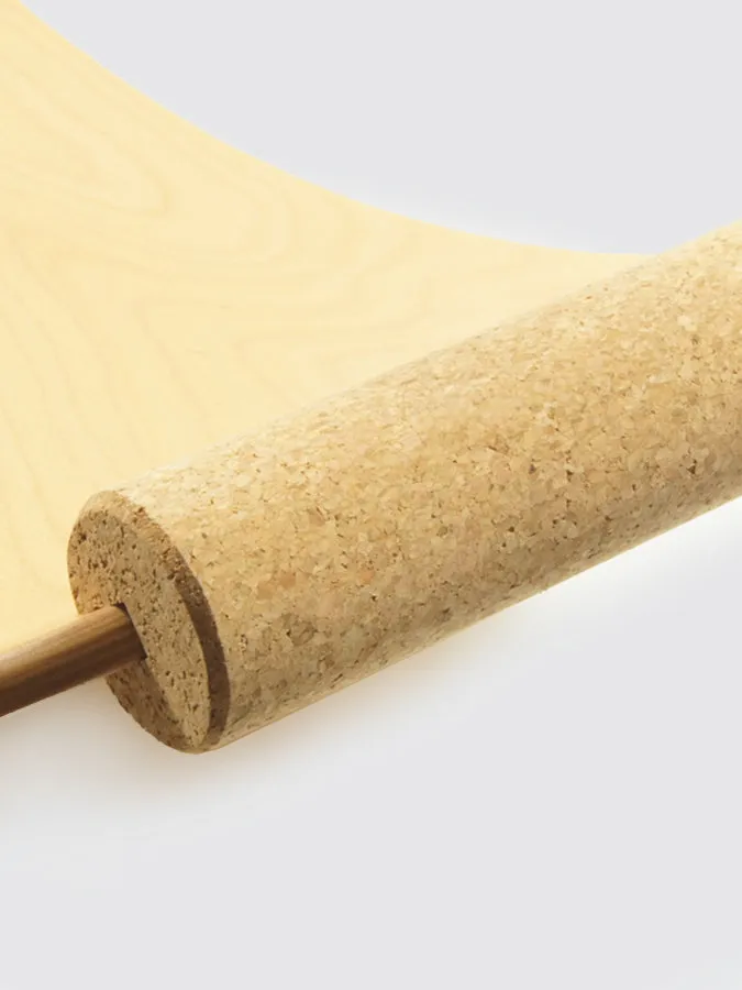 TicToys - die.Rollen Handles For das.Brett Bouncy Wooden Balance Board - Natural Cork