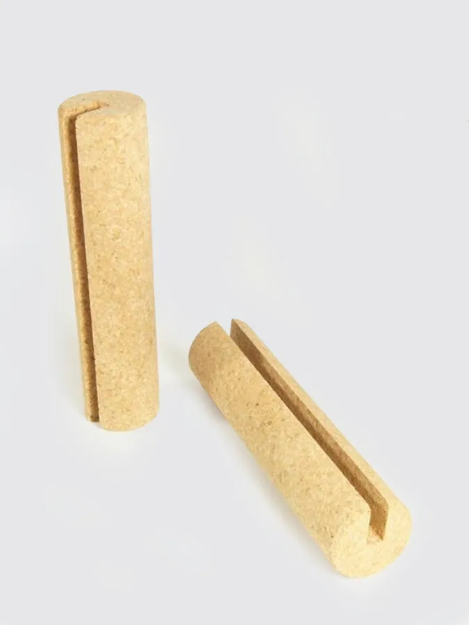 TicToys - die.Rollen Handles For das.Brett Bouncy Wooden Balance Board - Natural Cork