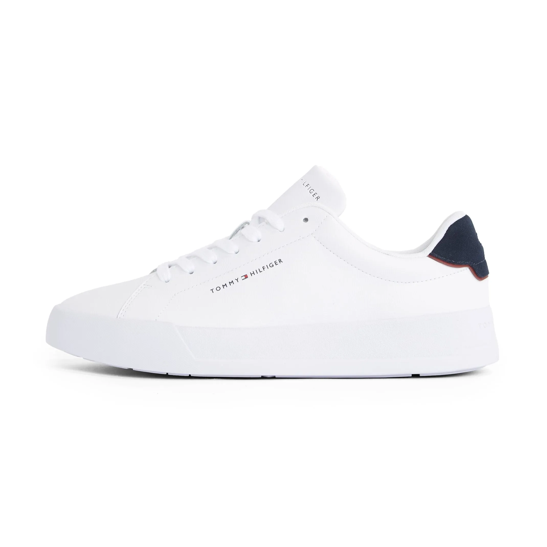 Tommy Hilfiger Mens Trainer Court Detail Ess White/Desert Sky