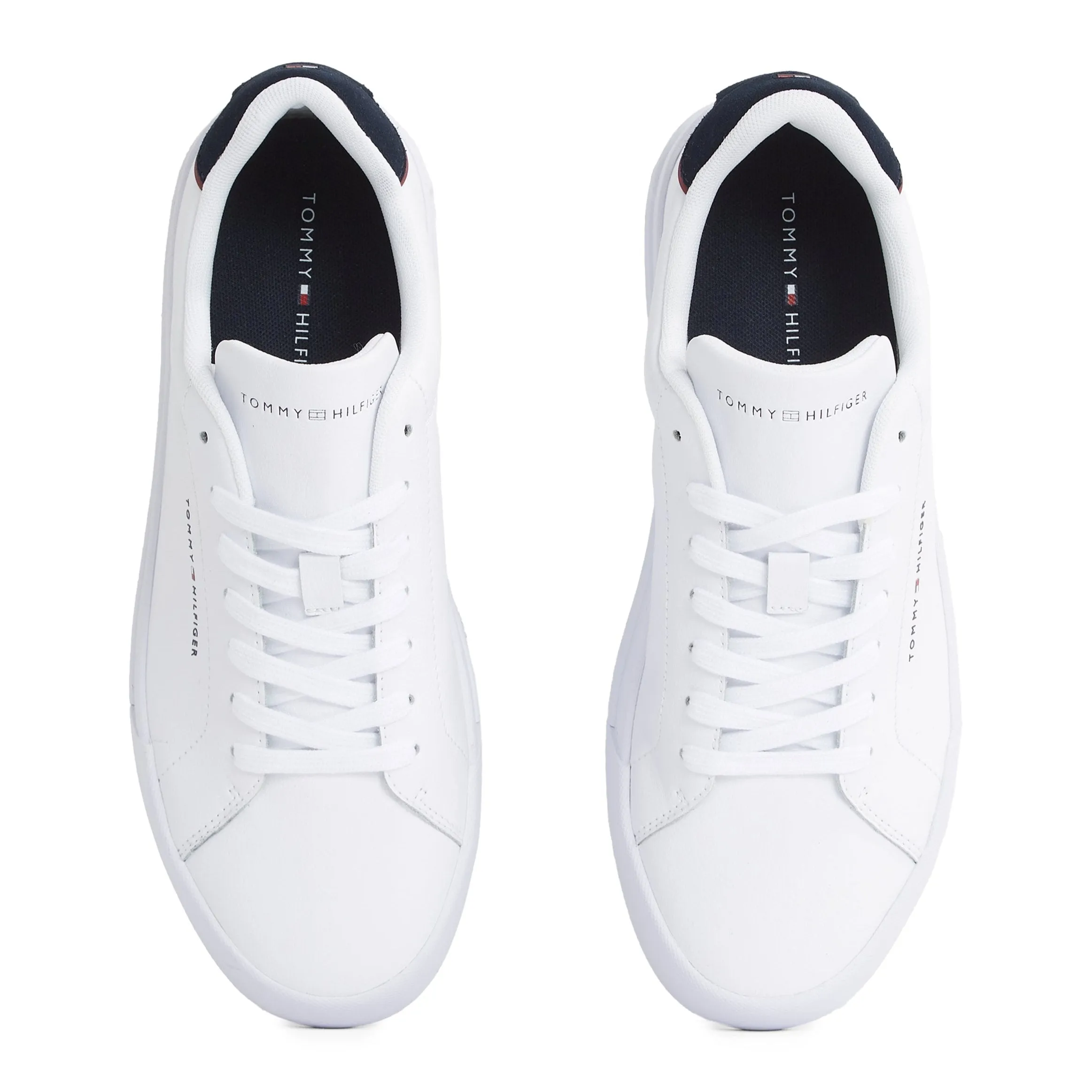 Tommy Hilfiger Mens Trainer Court Detail Ess White/Desert Sky