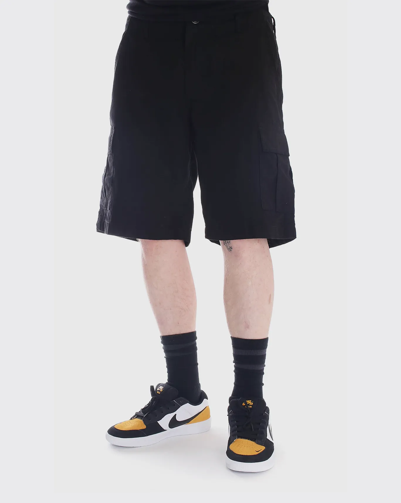 Trainers Ripstop Cargo Short - Black