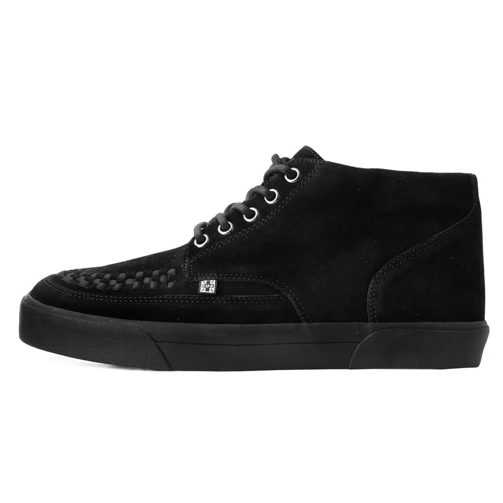 TUK Black Suede 5-Eye Creeper Sneaker A3153