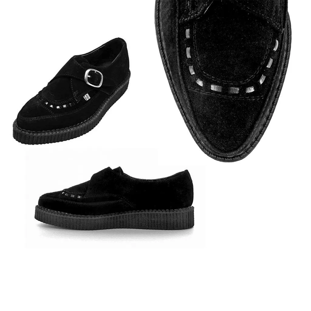 TUK Black Suede Pointed Creeper A8139