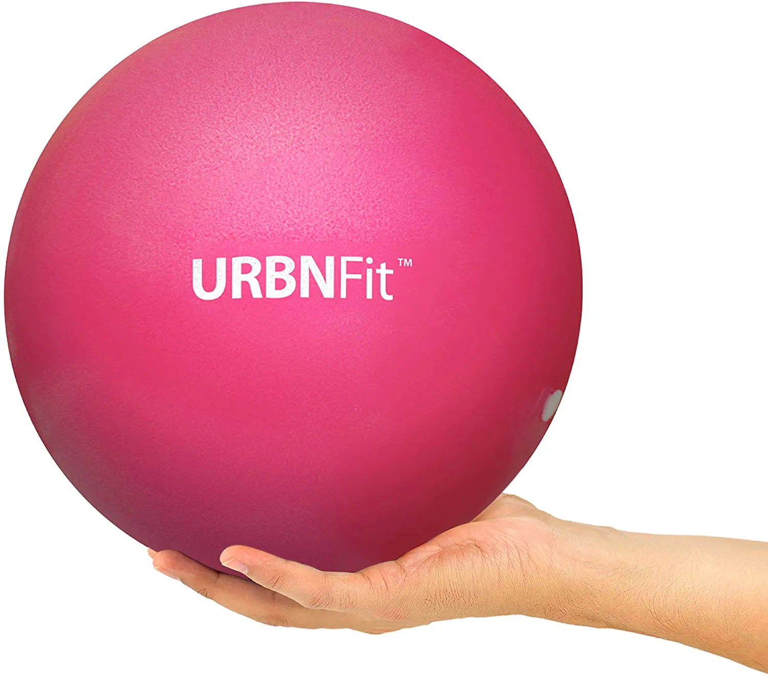 URBNFit Mini Pilates Ball - Small Exercise Ball for Yoga, Pilates, Barre, Physical Therapy, Stretching and Core Fitness - Includes Mini Stability Ball Workout Guide