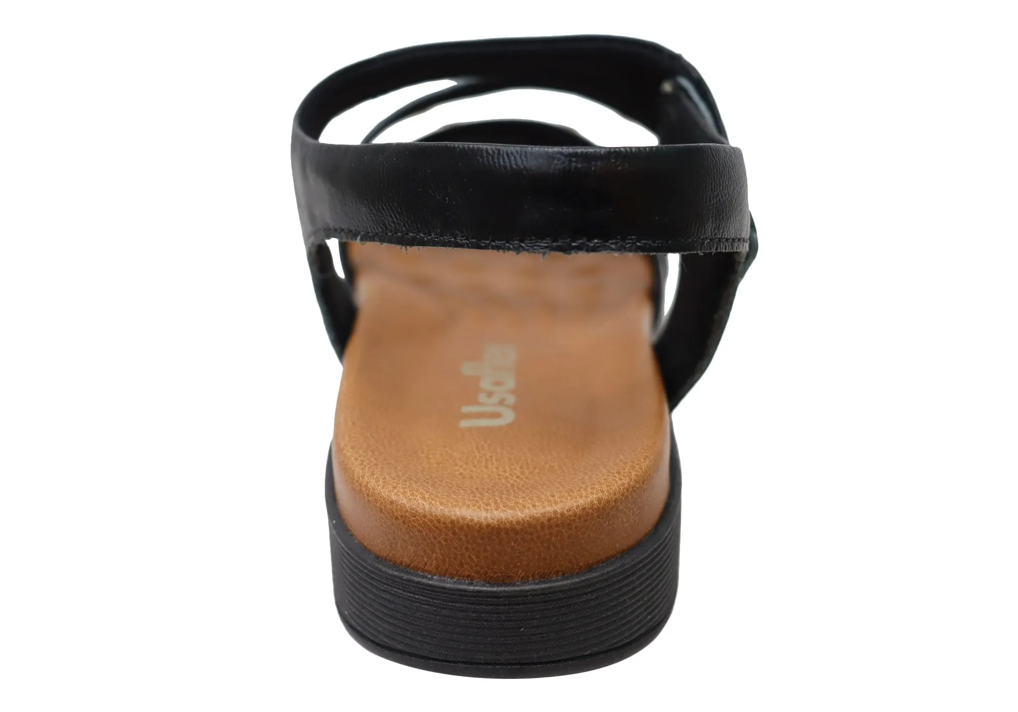 Usaflex Lisa Womens Comfortable Leather Sandals Made In Brazil